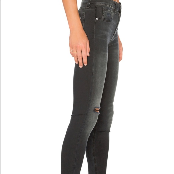 Rag & Bone 10 Inch Capri Crop in Steele - Picture 3 of 5